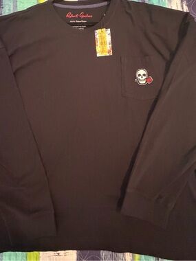 Long Sleeve Black Robert Graham Tee